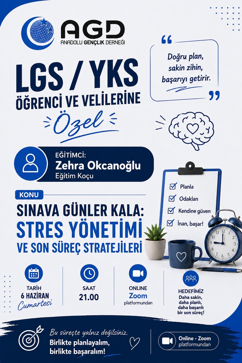 Sınava Günler Kala: Stres Yönetimi ve Son Süreç Stratejileri Semineri